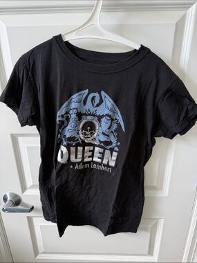 Queen + Adam Lambert Black Graphic Tee